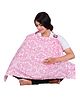 Lulamom Floral  Printed Extra Wide Feeding & Nursing Cover - Pink