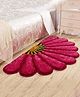 JARS Collections Microfibre Anti Skid Half Sunflower Shape Floor Door mat - Multicolor
