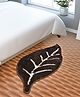 JARS Collections Microfibre Anti Skid Leaf Shape Floor Door Mat - Brown