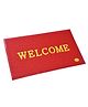 Jars Collections  Welcome Anti Skid Rubber Floor Door Mat - Red