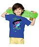BRATMA School Theme Half Sleeves Scientist Printed Tee - Royal Blue