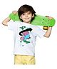 BRATMA School Theme Half Sleeves Scientist Printed Tee - White