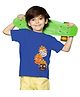 BRATMA Half Sleeves God Face Printed Tee - Royal Blue