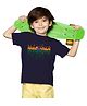 BRATMA  Independence Day Half Sleeves India Flag Printed T Shirt  - Black