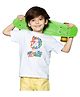 BRATMA  Independence Day Theme Half Sleeves Subhas Chandra Bose Printed Tee - White