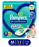 Pampers All Round Protection Pants Medium Size Baby Diapers 11 Count 7-12 Kg Anti-Rash Blanket 360 Degree Lotion with Aloe Vera