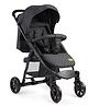 LuvLap Primo Baby Stroller/Pram with 5-Point Safety Harness, EN1888-2 Certified, Looking Window, Multi-Level Recline, Extendable Canopy, Black