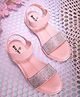 Stefens Shimmer Strap Design Slip On Sandal - Pink