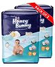 Honey Bunny Medium -  Everyday Baby Pants Diapers - 108 Pcs (2 Pack of 54 pcs)