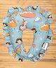 Mittenbooty U shaped Neck Pillow Unicorn Print - Blue