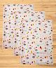 Mittenbooty Waterproof Quilted Cotton & Laminated Premium Changing Sheet Pack of 3 - Peppa Pig Print Grey