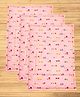 Mittenbooty Waterproof Quilted Cotton & Laminated Premium Changing Sheet Pack of 3 - Truck Print Peach