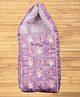 Mittenbooty Infant baby Sleeping Bag Velvet cum Wrap Unicorn Print-Purple