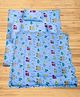 Mittenbooty Baby Quilt Bolster Bed Set cars Print-Blue