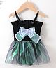 Kookie Kids  Sleeveless Swimsuit Bow Applique - Black