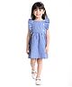 Beebay Sleeveless Frill Detailed Gingham Checked Dress - Blue