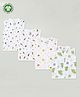 The Boo Boo Club Soft Organic Cotton Muslin Pack Of 4 Sleeveless Jhablas  -  White
