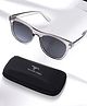 Yellow Chimes Round Grey Sunglasses for Women and Men | Polarized, Stylish, and Trendy Unisex Sunglasses | 100% UV 400 Protection With Case