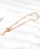 Yellow Chimes Necklace for Women and Girls Rose Gold Necklace for Girls | Rose Gold Plated Heart Shaped Western Chain Necklace For Women | Birthday Gifts For Women Valentine Gift for Girls