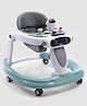 Baby Multifunctional Robotic Shape Adjustable Height Musical Baby Walker - Mind Green