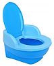 Nabhya Baby Toilet Training Potty Seat with Upper Closing Lid and Removable Bowl - Blue