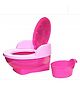 Nabhya Baby Toilet Training Potty Seat with Upper Closing Lid and Removable Bowl - Pink