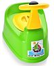 Nabhya Car Style Potty Toilet Trainer Seat Chair with Removable Tray And Closing Lid and High Back Support for Toddler Boys Girls- Green