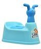 Nabhya Toilet Trainer Baby Potty Seat Cartoon Face with Removable Tray & Closing Lid - Blue