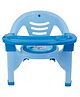 Nabhya Small Baby Chair With Safety Tray And Soft Cushion with Baby Whistle Sound- Blue