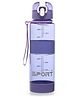 Water Bottle with Push Button Cap Purple - 600 ml