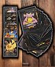 Vworld  Pokemon 55 Pcs Rainbow Foil Card Assorted Cards Tcg Deck Box v Series Cards Vmax Gx Rare Golden Cards and Common Rare Mystery Card - Black