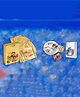 Vworld 110 Pcs Assorted 55 PCS Gold Foil Cards and 55 PCS Silver Foil Cards Deck Box Best Gift for Collectors Children