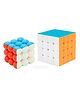 Vworld Cube Combo Of 4 X 4 X 4 Square & Ball Bubble Cube High Speed Sticker Less Cubes for Kids & Adults Brainstroming Puzzle Cube Toys Set of 2 - Multicolour