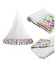 VParents Mosquito Net for Baby Cradle Jhula Saree Swing with Zip Opening at bottom - Purple