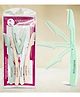 Majestique Foldable & Reusable Facial Hair Razor for Women 5 Pcs Razor for Removal- Multicolor