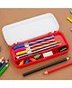 Hazel Pen Box for Stationary Organisers for Kids Perfect Pencil Box with Separator for School Kids Crayon Box Storage for Stationary Box  - Red