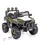 Battery Operated Ride on 4X4 Battery Operated Jeep for Kids Ride on Toy Kids Car with Bluetooth Music & Light Electric Car Jeep Battery Car for Kids to Drive  Olive Green