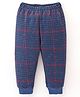 Simply Interlock Full Length Checkered Lounge Pant - Navy & Red