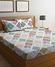 Arrabi Multi Floral TC Cotton Blend King Size Bedsheet with 2 Pillow Covers ARBS-1749-Multi