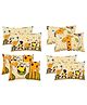 RRC Super Soft Brushed Microfiber Cotton Pillow Cover Pack of 4 - Yellow