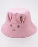 Babyhug Bucket Hat Bunny Design - Pink