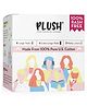 Plush 100% Pure Cotton anitary Pads for Women-14 pcs , 8L Light Flow Pads L, 6XL Heavy Flow & 2 Panty Liners , Ultra-Thin, Rash Free, For All Skin Type
