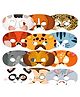Wobbox Animal Theme Party Mask MultiColor -Pack Of 12
