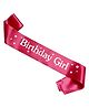 Wobbox  Birthday Girl Sash Birthday Decoration Pink