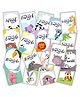 Wobbox Baby Monthly Milestone Cards Record 0-12 Months Growth Milestones Cards MultiColor -Pack Of 18