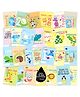 Wobbox Baby Monthly Milestone Cards Record 0-12 Months Growth Milestones Cards Yellow -Pack Of 27