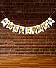 Wobbox Welcome Banner Welcome Home Decoration White Length- 100 cm