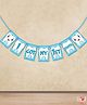 Wobbox I Got My First Tooth Banner Blue -  Length 76 cm