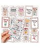 Wobbox Baby Pregnency Milestone Cards Record 0-12 Months Growth Milestones Cards MultiColor - Pack Of 18