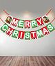 Wobbox Merry Christmas Banner Christmas Decorations Items Red Green Length- 135 cm
